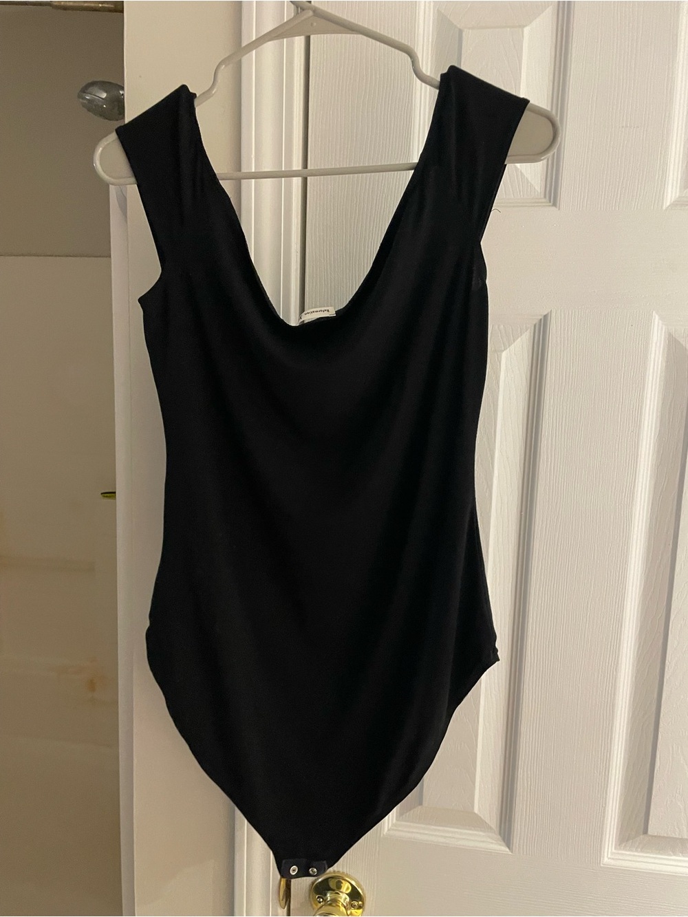 Reformation Black Sleeveless‎ Cowl Neck Bodysuit XL - Picture 2 of 4